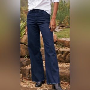 Frank & Eileen East Galway Full Length Gaucho Blue Jean Italian Dream Denim 26